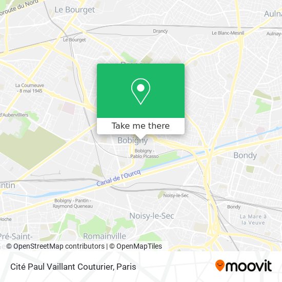 Cité Paul Vaillant Couturier map