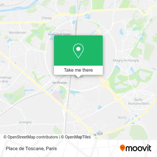 Place de Toscane map