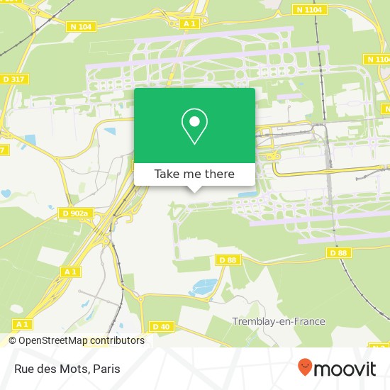 Rue des Mots map