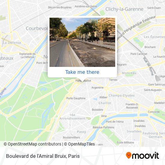 Mapa Boulevard de l'Amiral Bruix