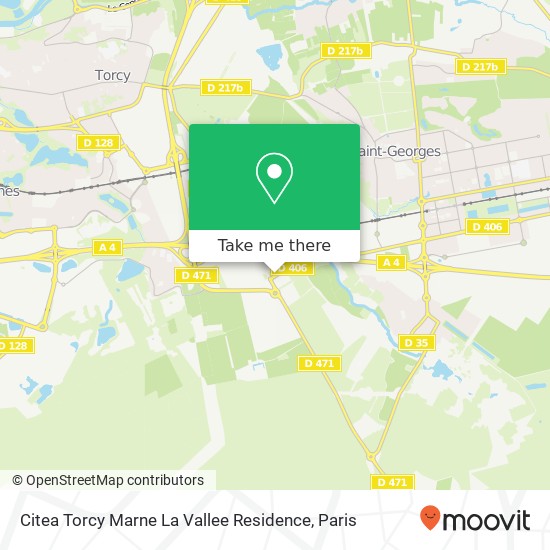 Citea Torcy Marne La Vallee Residence map