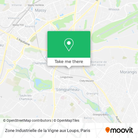Zone Industrielle de la Vigne aux Loups map