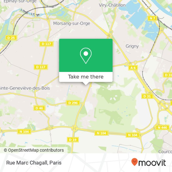 Rue Marc Chagall map