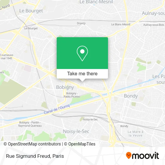 Rue Sigmund Freud map