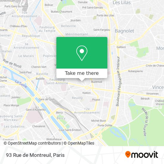 93 Rue de Montreuil map