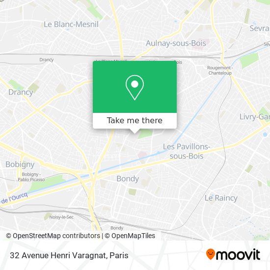 Mapa 32 Avenue Henri Varagnat