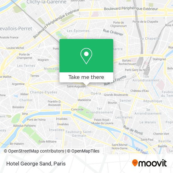Hotel George Sand map