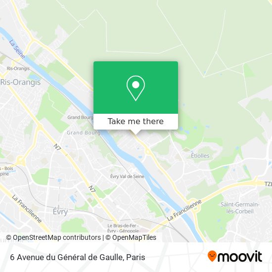 Mapa 6 Avenue du Général de Gaulle
