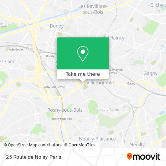 25 Route de Noisy map