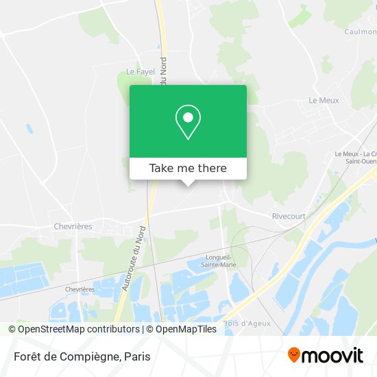 Forêt de Compiègne map