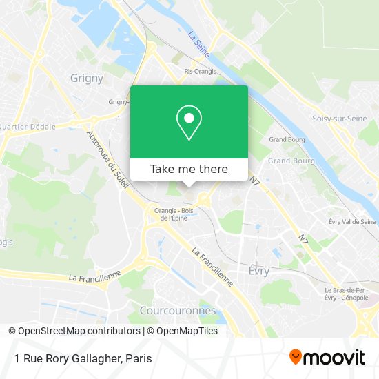 Mapa 1 Rue Rory Gallagher