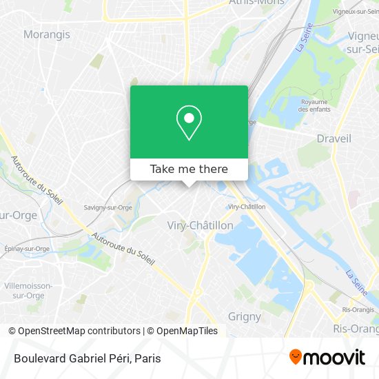 Mapa Boulevard Gabriel Péri