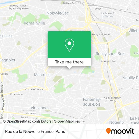 Rue de la Nouvelle France map