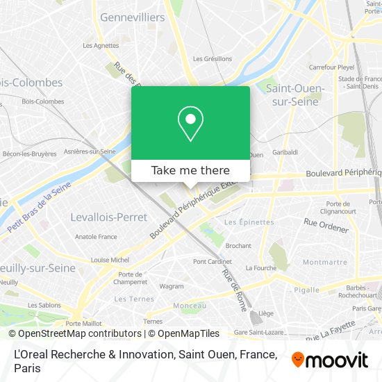 Mapa L'Oreal Recherche & Innovation, Saint Ouen, France