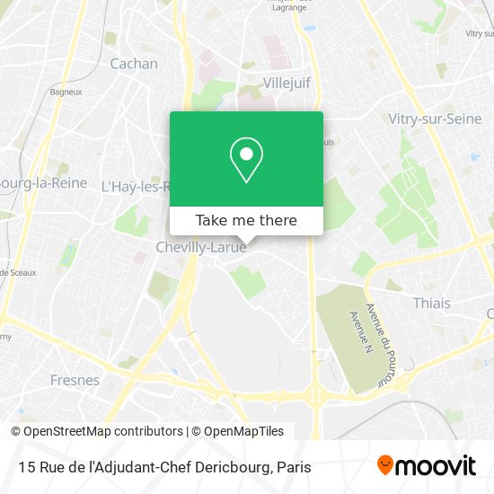 Mapa 15 Rue de l'Adjudant-Chef Dericbourg
