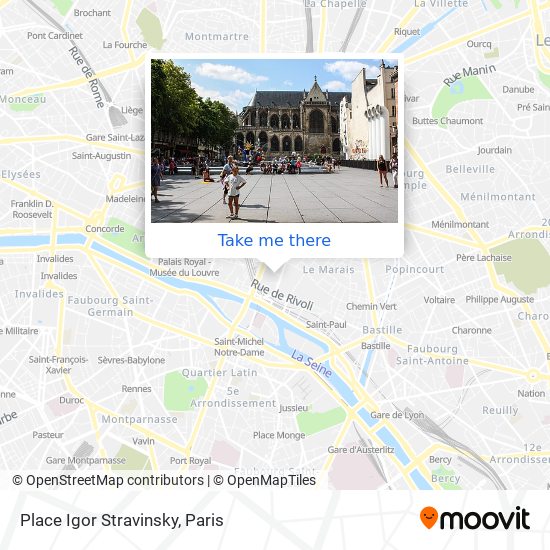 Place Igor Stravinsky map