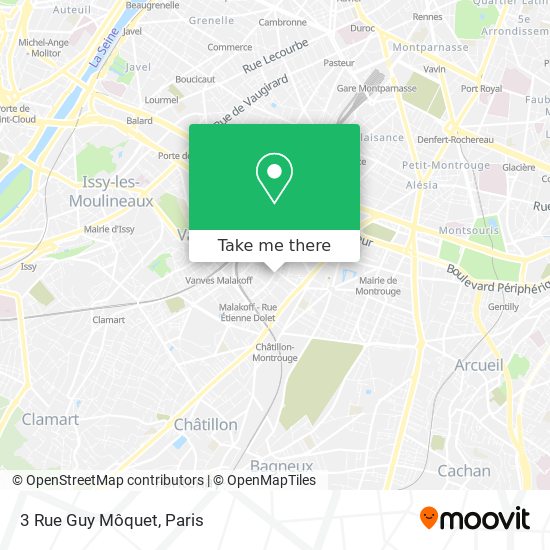 Mapa 3 Rue Guy Môquet