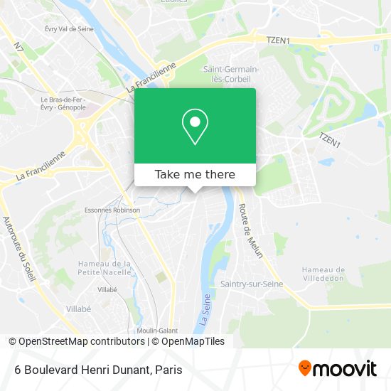 Mapa 6 Boulevard Henri Dunant