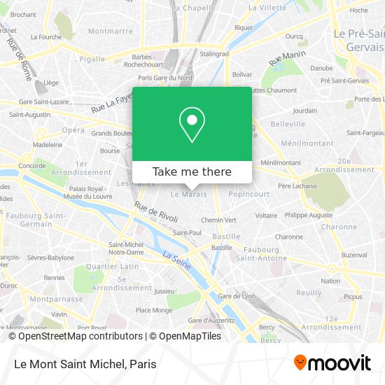 Le Mont Saint Michel map