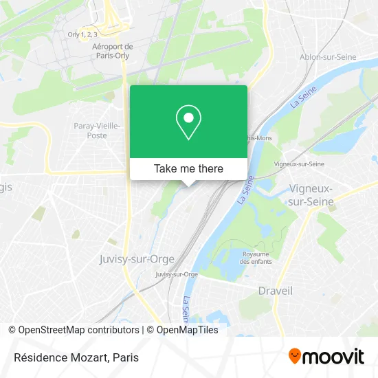 Résidence Mozart map