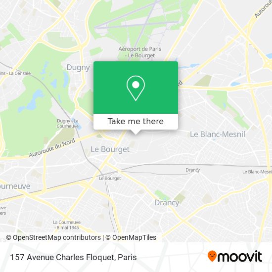 Mapa 157 Avenue Charles Floquet