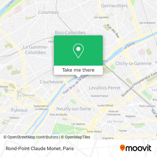 Mapa Rond-Point Claude Monet