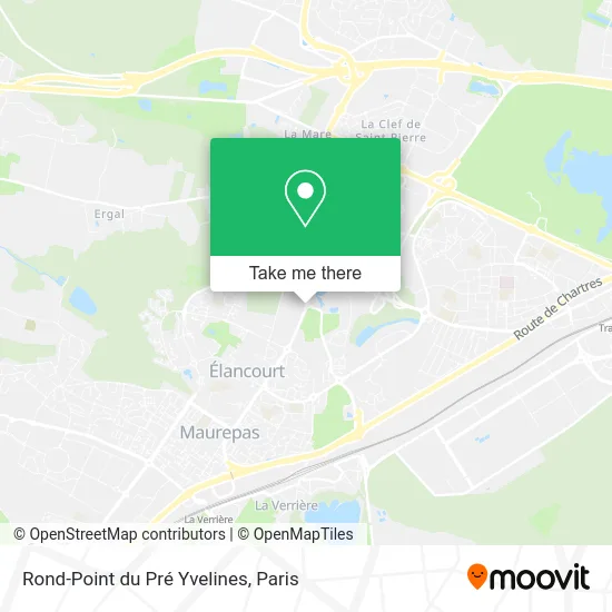 Rond-Point du Pré Yvelines map