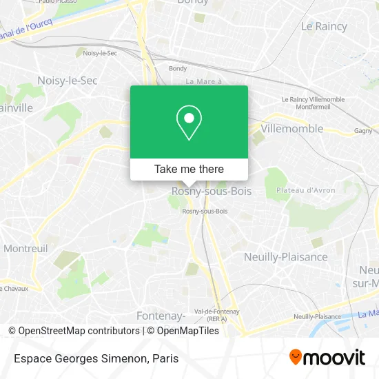 Espace Georges Simenon map