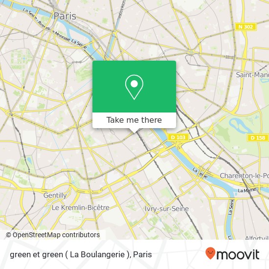 green et green ( La Boulangerie ) map