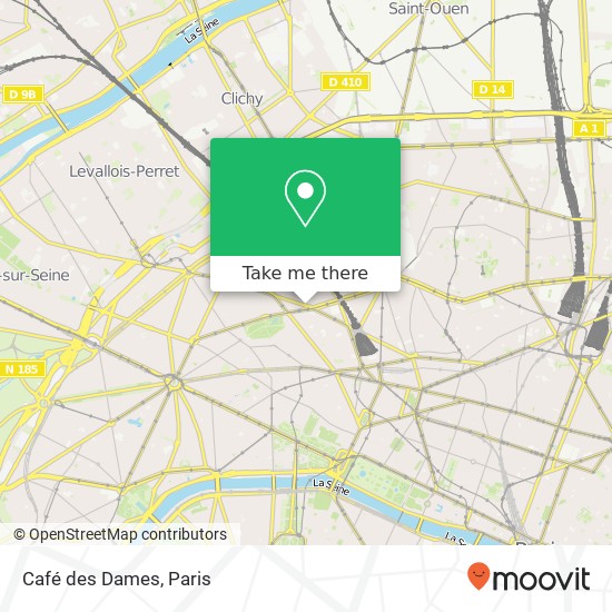 Mapa Café des Dames