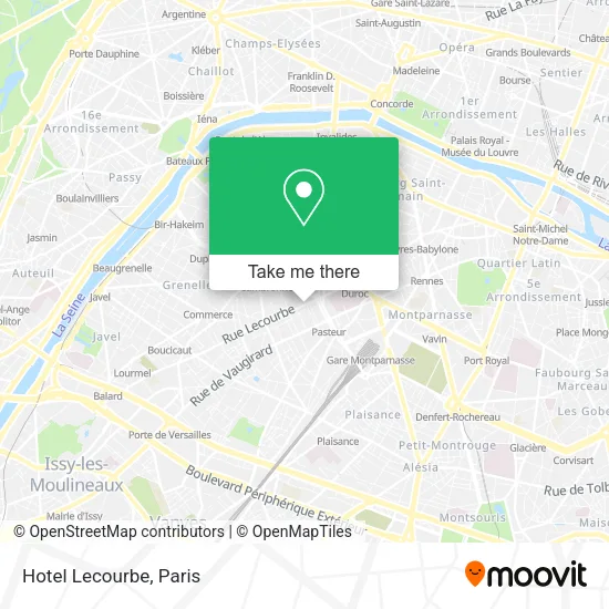 Hotel Lecourbe map
