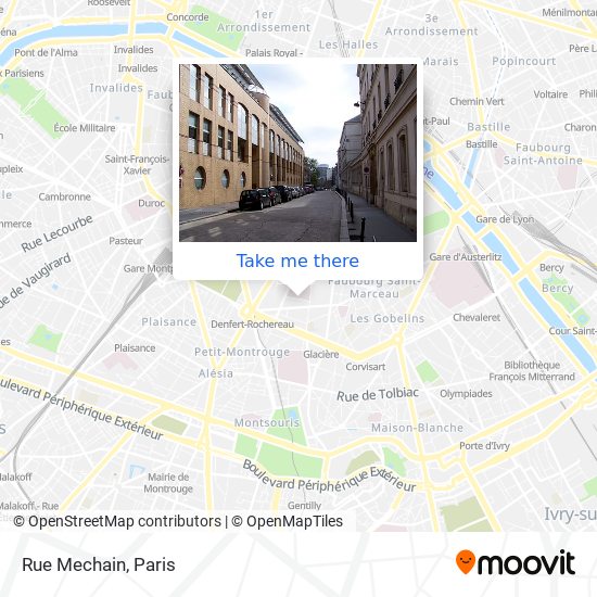 Rue Mechain map