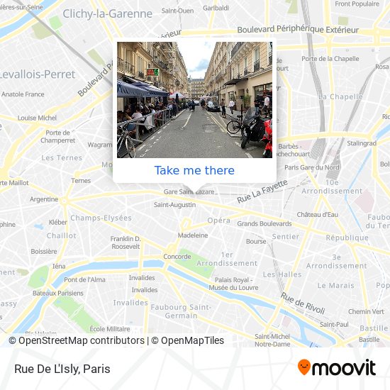 Mapa Rue De L'Isly