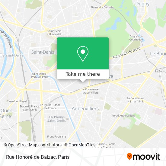 Rue Honoré de Balzac map