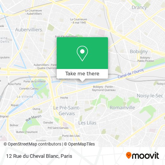 Mapa 12 Rue du Cheval Blanc