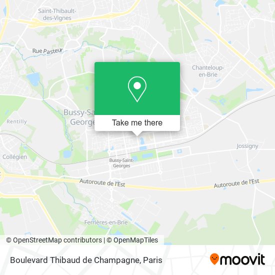 Mapa Boulevard Thibaud de Champagne