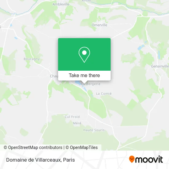 Domaine de Villarceaux map
