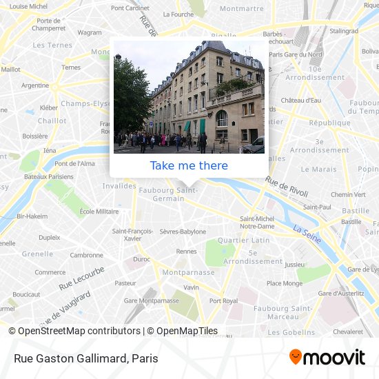 Rue Gaston Gallimard map