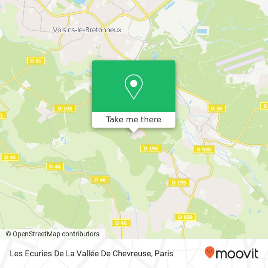 Les Ecuries De La Vallée De Chevreuse map