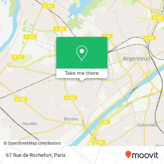 67 Rue de Rochefort map