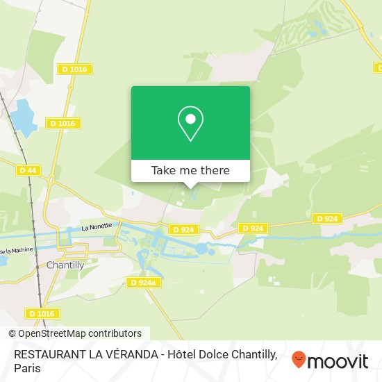 RESTAURANT LA VÉRANDA - Hôtel Dolce Chantilly map