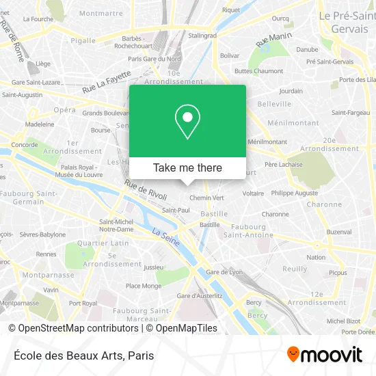 École des Beaux Arts map