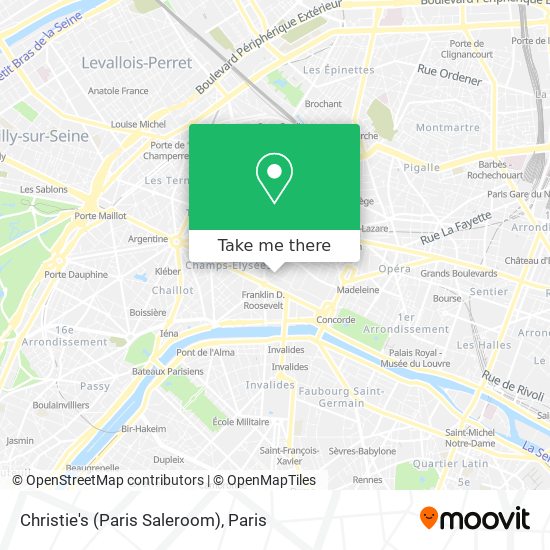 Christie's (Paris Saleroom) map