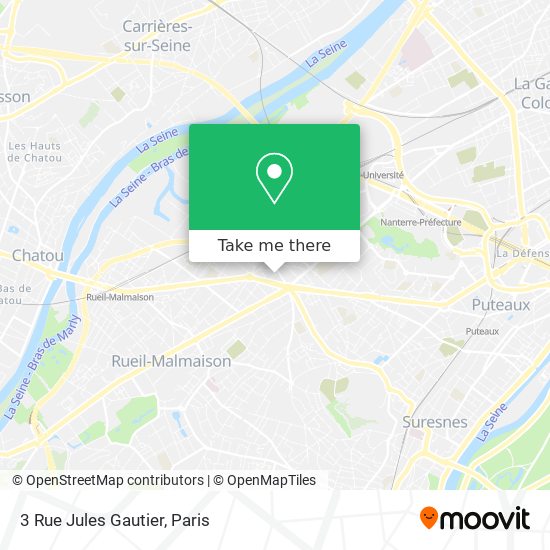 Mapa 3 Rue Jules Gautier