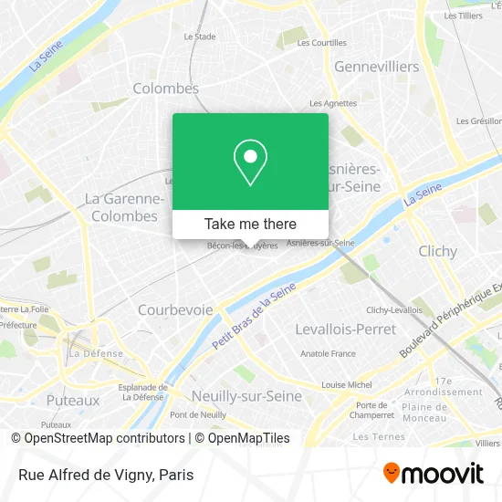 Rue Alfred de Vigny map