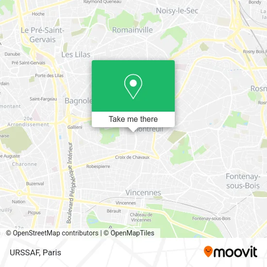 URSSAF map