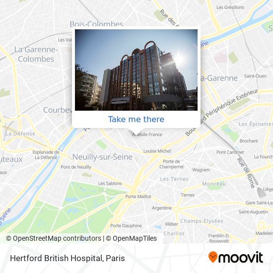 Mapa Hertford British Hospital