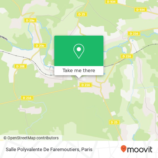 Mapa Salle Polyvalente De Faremoutiers