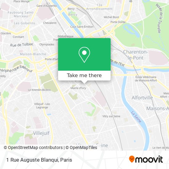 Mapa 1 Rue Auguste Blanqui