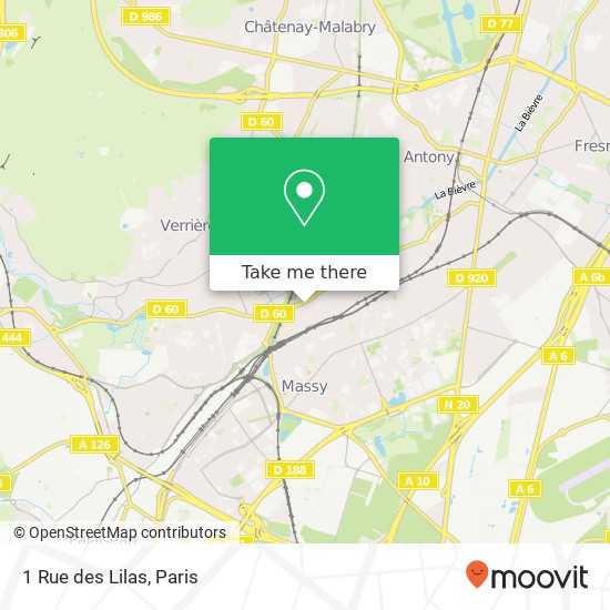 1 Rue des Lilas map